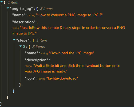 JSON Viewer Output Example